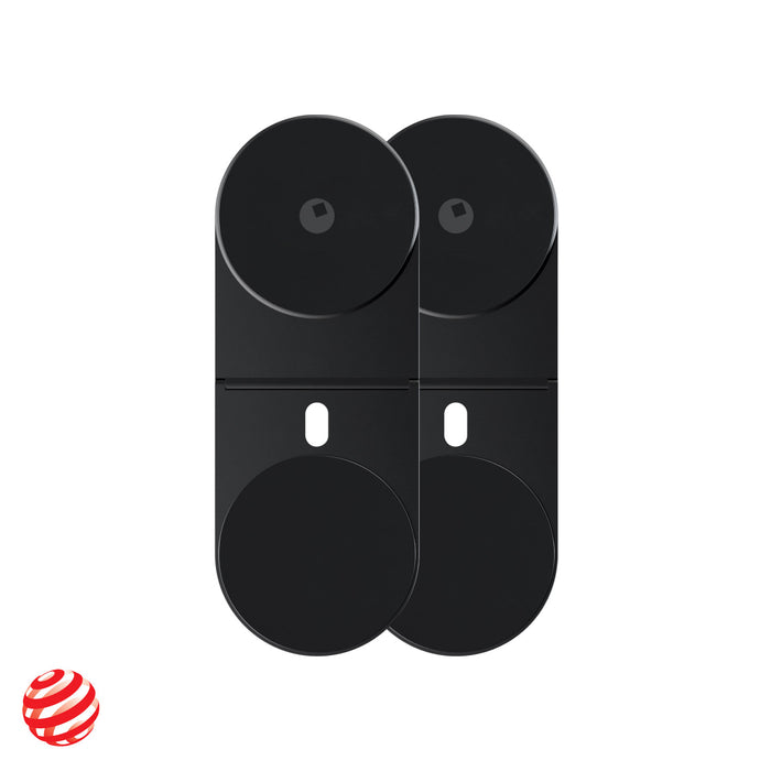 EDGE® Pro Tablet kit - MagSafe phone & tablet holder - Hyperspace Black - Black EDGE Pro Tablet kit with dual circular MagSafe phone and tablet holders, sleek modern design. - Rolling Square